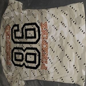 PINK By Victoria Secret light Camo Campus Tshirt RARE